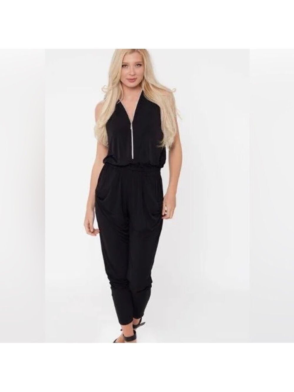 Ambiance Everything Whimsigoth Jumpsuit- Soft &silky sexy zip, w/pockets! Size S